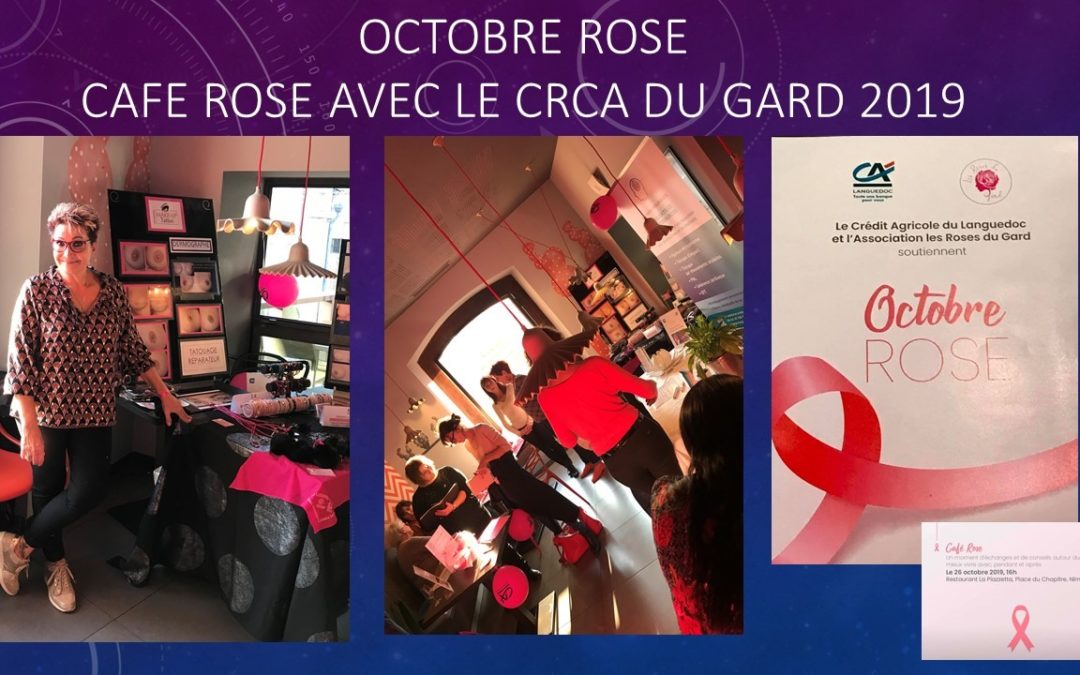 Le café rose avec le crédit agricole octobre 2019 - Maquillage permanent Nimes Ysabel Marignan